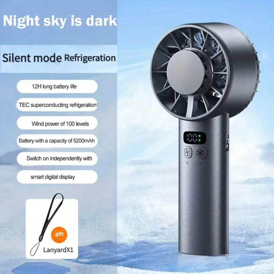 Cooling Handheld USB Mini Fan Portable High Speed Rechargeable