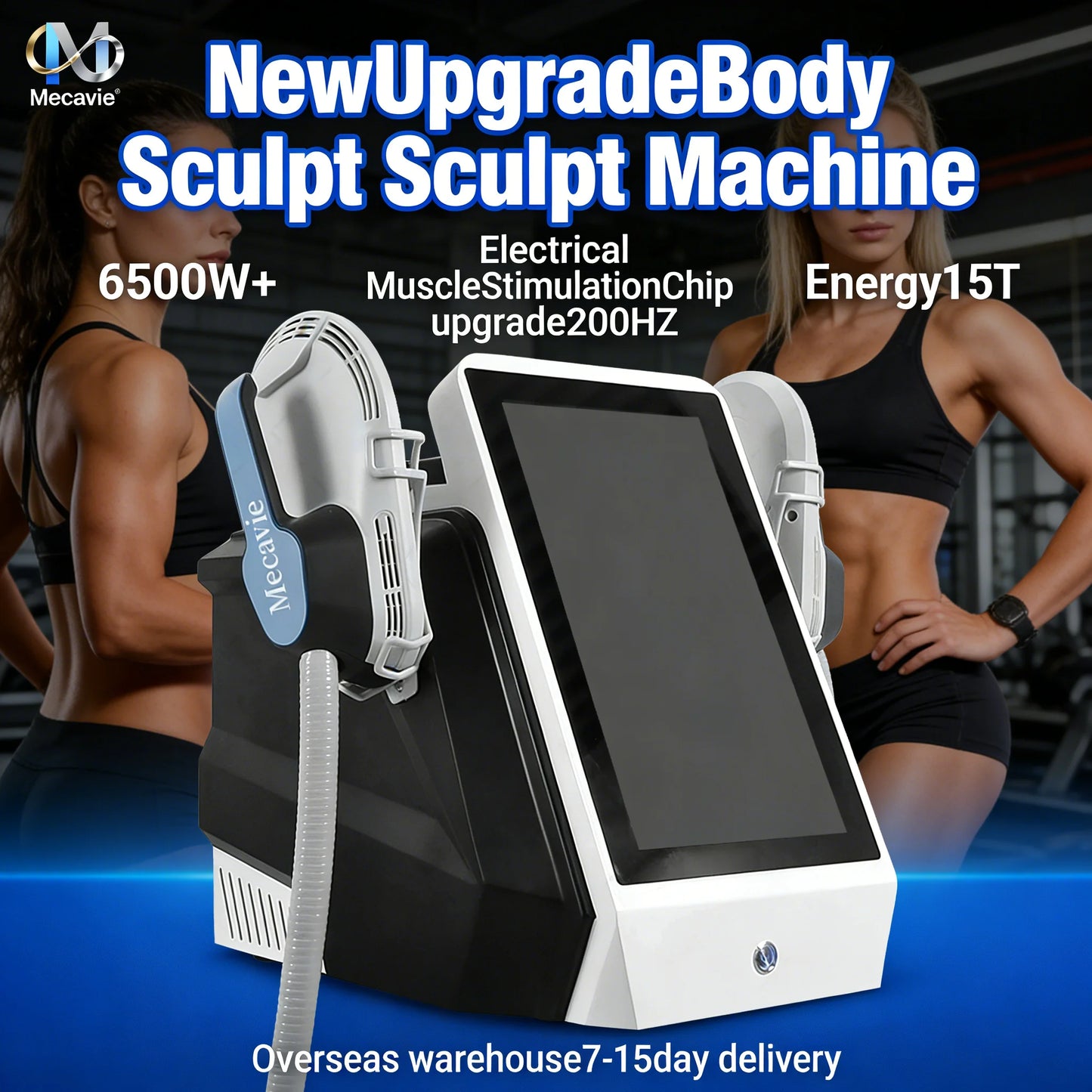 RF EMS 6500W  Body Machine MECAVIE NEO Fat Burning Muscle Toning Device For Pelvic Abdomen Thighs