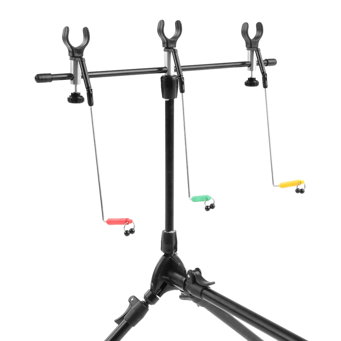 Lixada Adjustable Retractable Carp Rod Pod Stand With 3 Bite Alarms