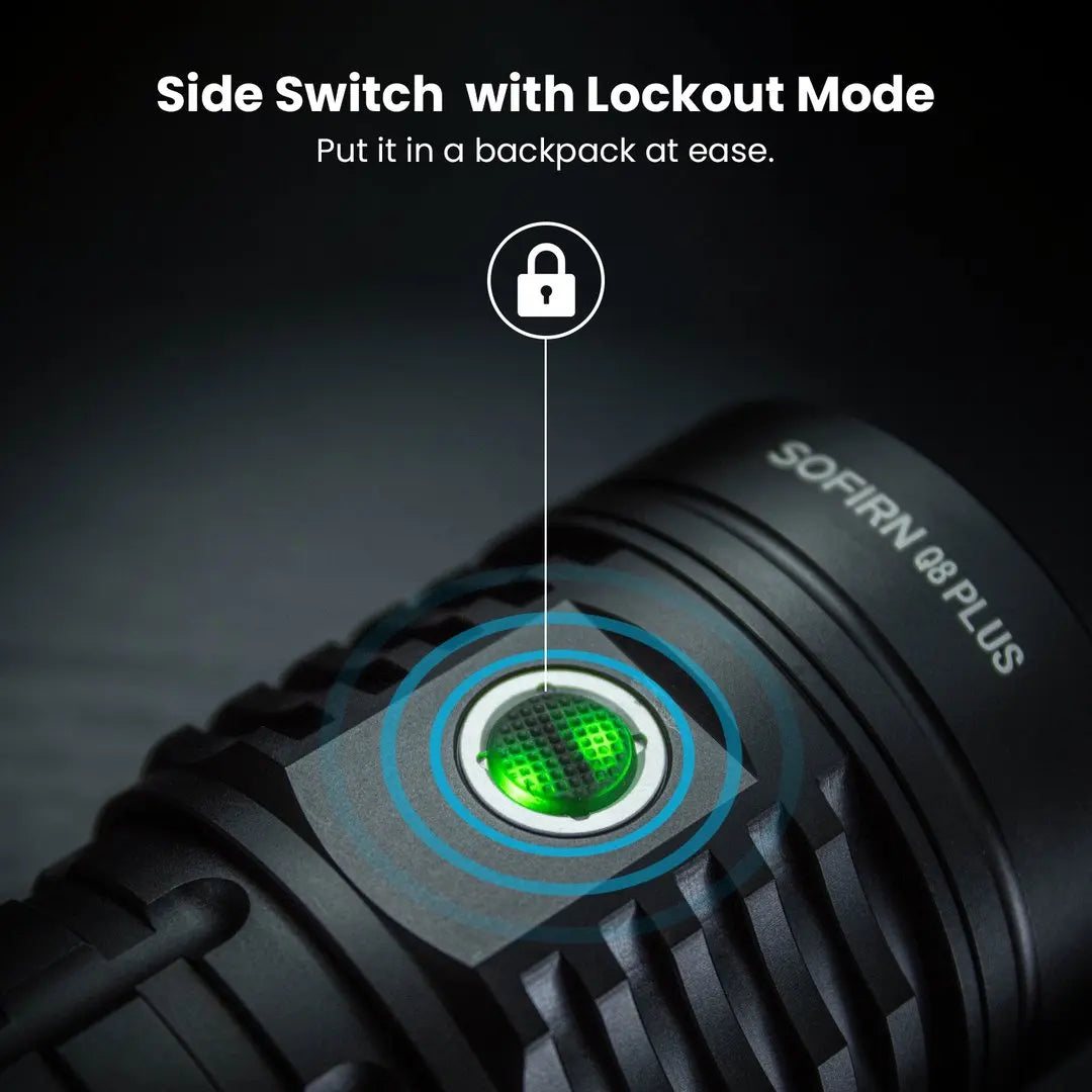 Sofirn Q8 Plus Led Flashlight 16000lm USB C Rechargeable