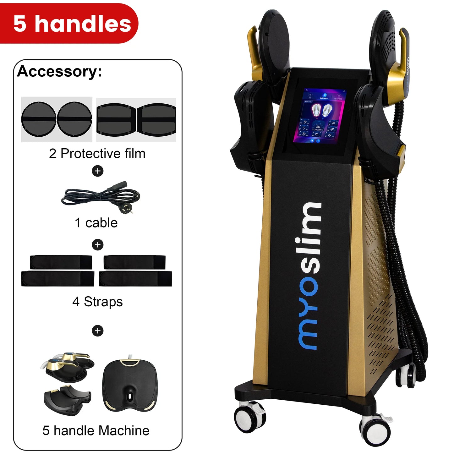 MYOSLIM 6500W EMS Neo RF Body Sculpt Machine Pro Wellness