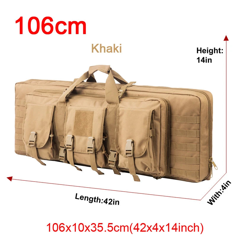LQARMY Tactical Double Rifle Case MOLLE System