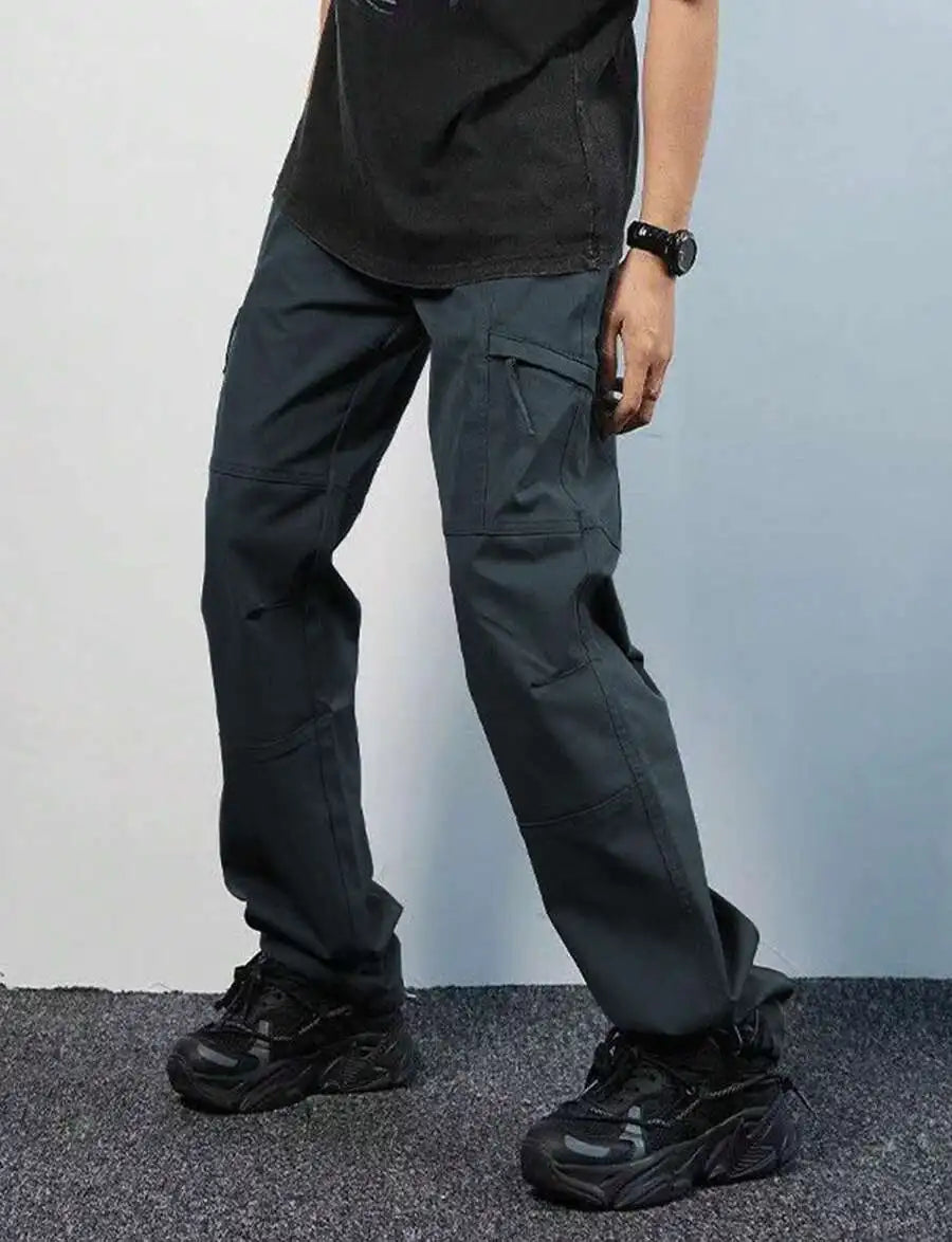 Loose Fit Cargo Trousers For Men With Multi Pocket Outdoor Hiking Climbing Pants
