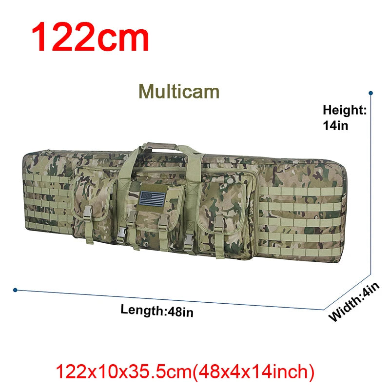LQARMY Tactical Double Rifle Case MOLLE System