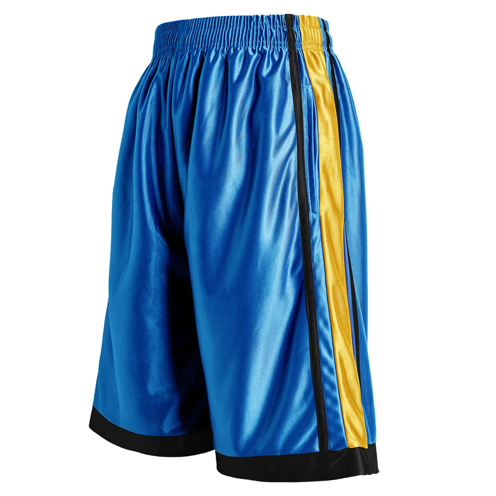 4-piece men's casual striped decorative basketball shorts summer basketball training running fitness quick drying shorts