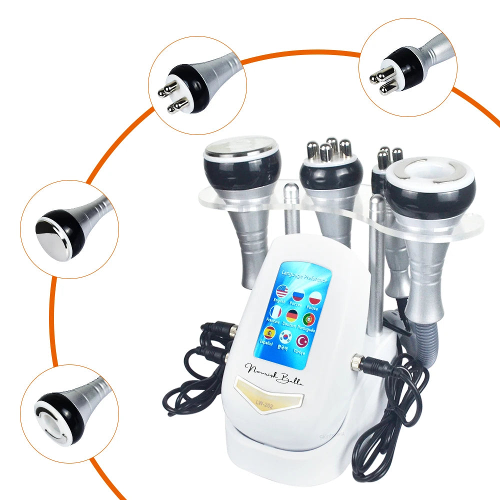 4 In 1 40K Ultrasonic Cavitation Machine Body Slimming Weight Loss Facial Skin Tightening And Lifting