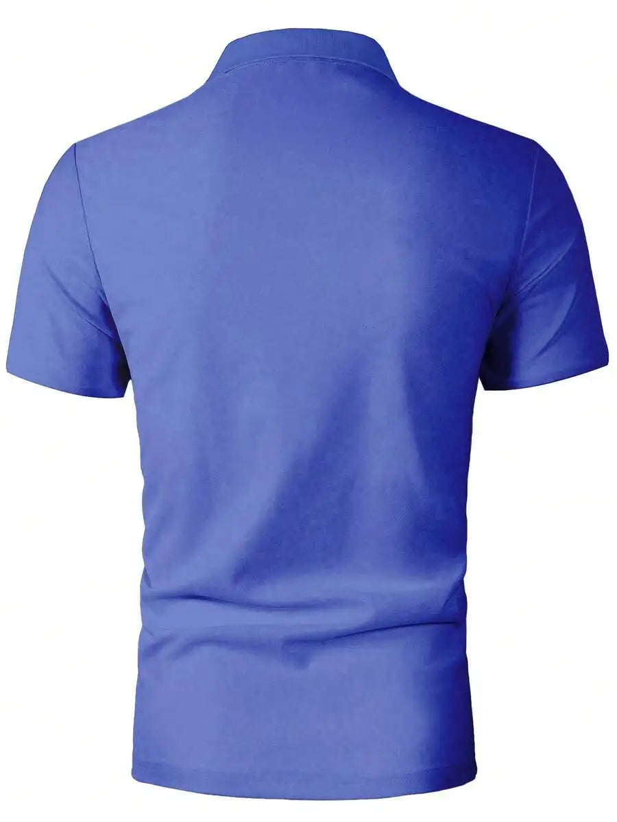 Men's Gradient Polka Dot Silhouette Print Short Sleeve Polo Shirt for Golf Casual Summer Wear