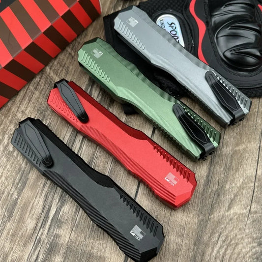 DIY Supplies KS 9000 Pocket Knife D2 Steel Aluminum Handle