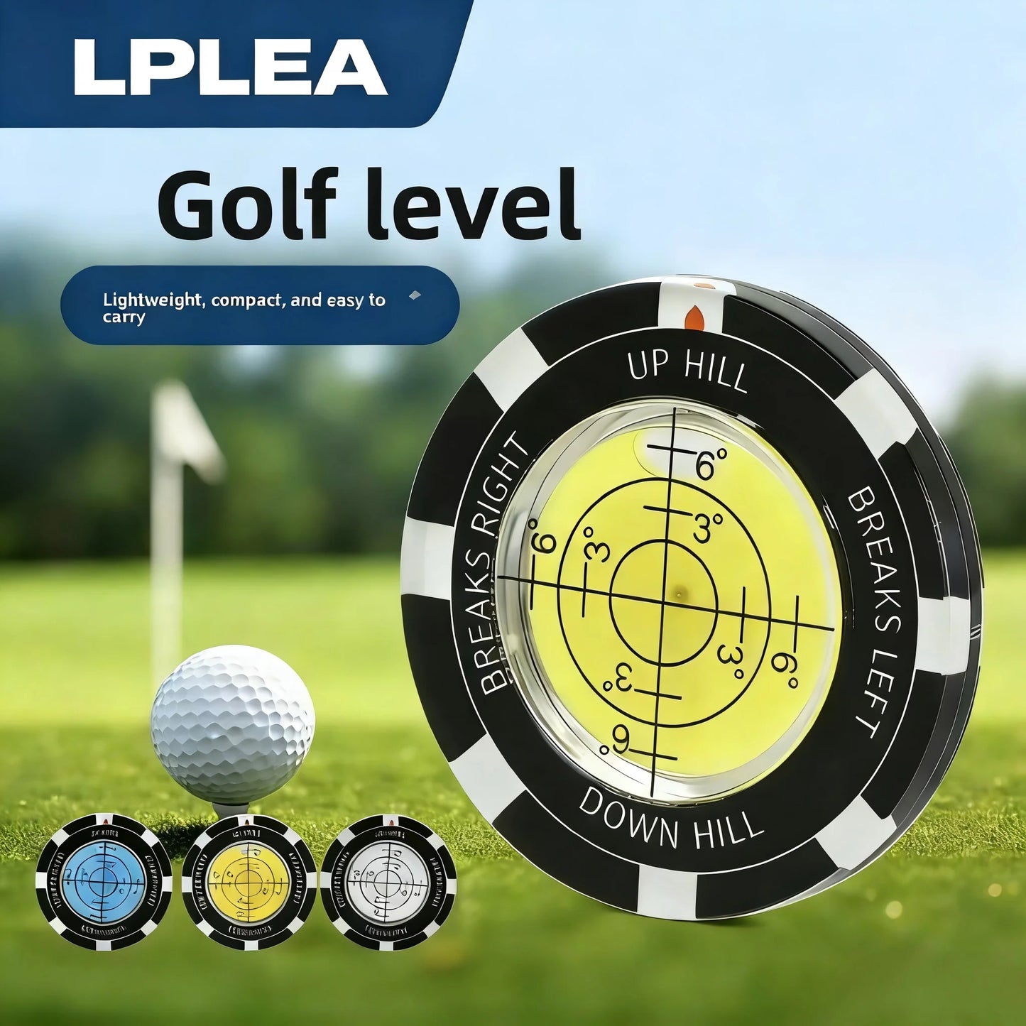 Summerwins Putt Green Reader Portable Golf Putting Tool Ball Marker