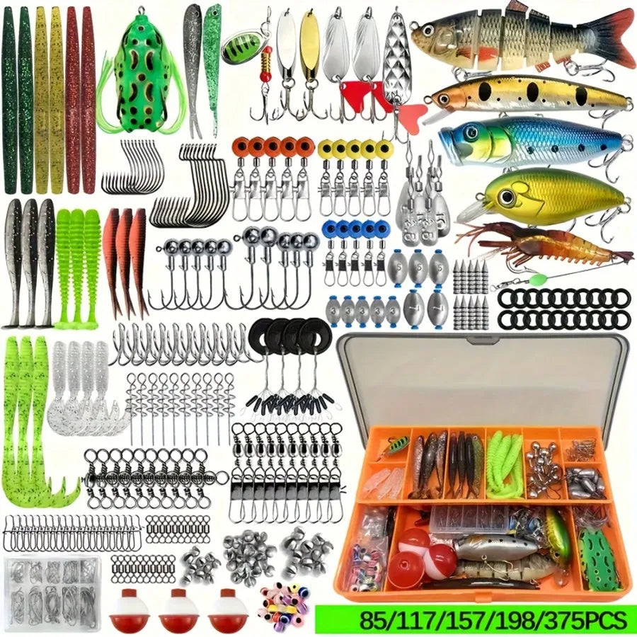 107-Piece Freshwater Lure Set Tackle Kit For Bass Trout Salmon