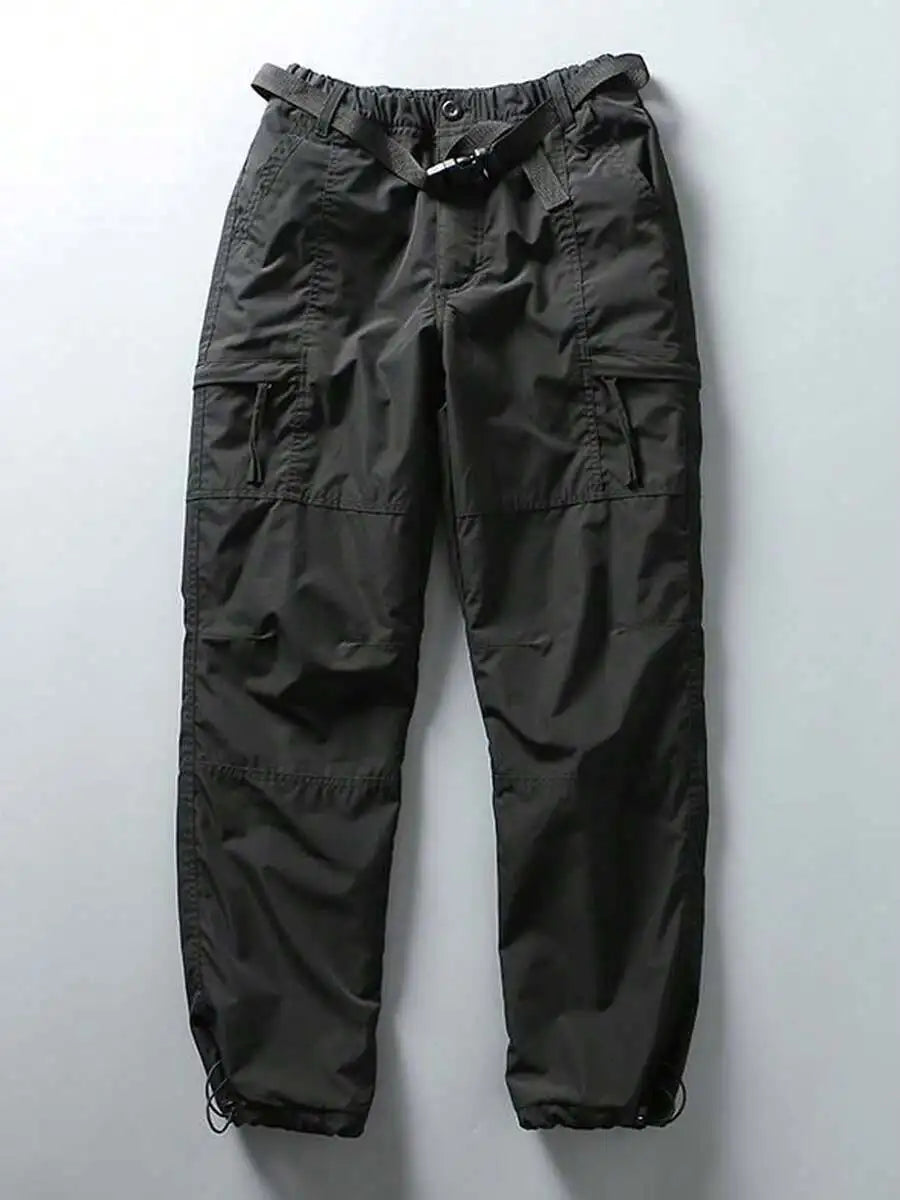 Men's Cargo Pants Multi Pocket Waterproof Ripstop Hiking Trousers