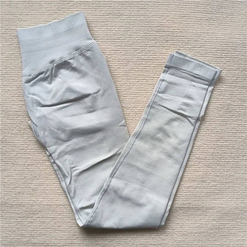 Seamless Sporty Leggings High Elastic Yoga Leggings Fitness Pants Butt Lifting Tights Tummy Control Squat Proof Workout Tights