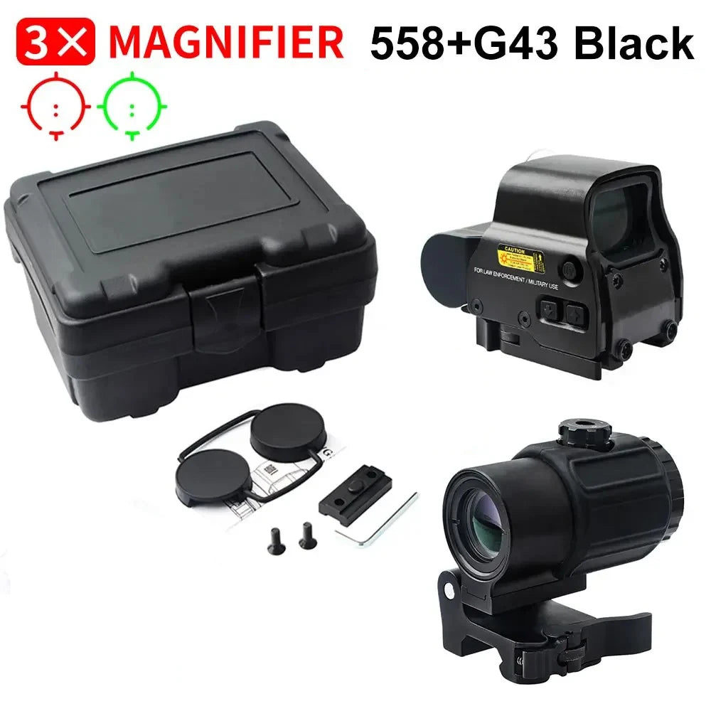 Bestsight 558 Holographic Collimator Sight 68MOA Ring Red Dot