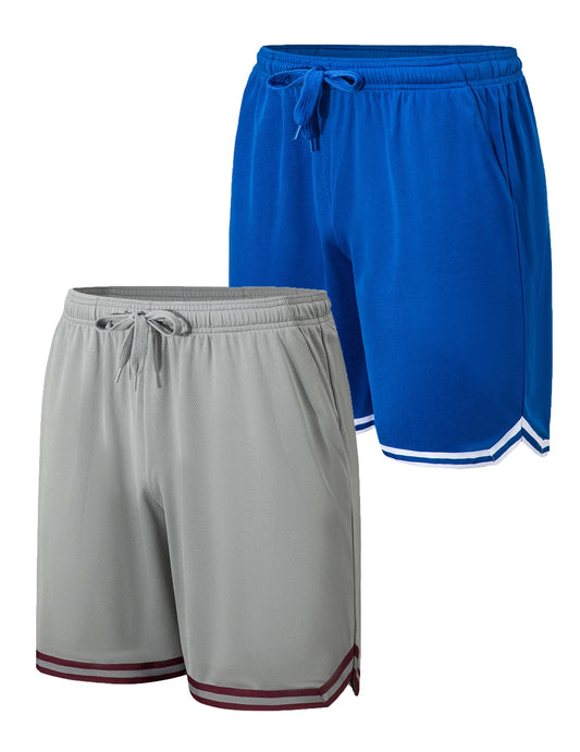 2-piece men's sports shorts - lightweight breathable fast drying fitness training running shorts