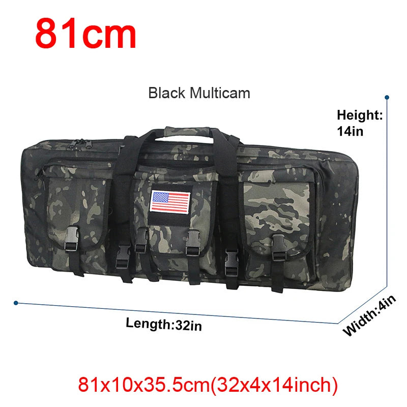 LQARMY Tactical Double Rifle Case MOLLE System