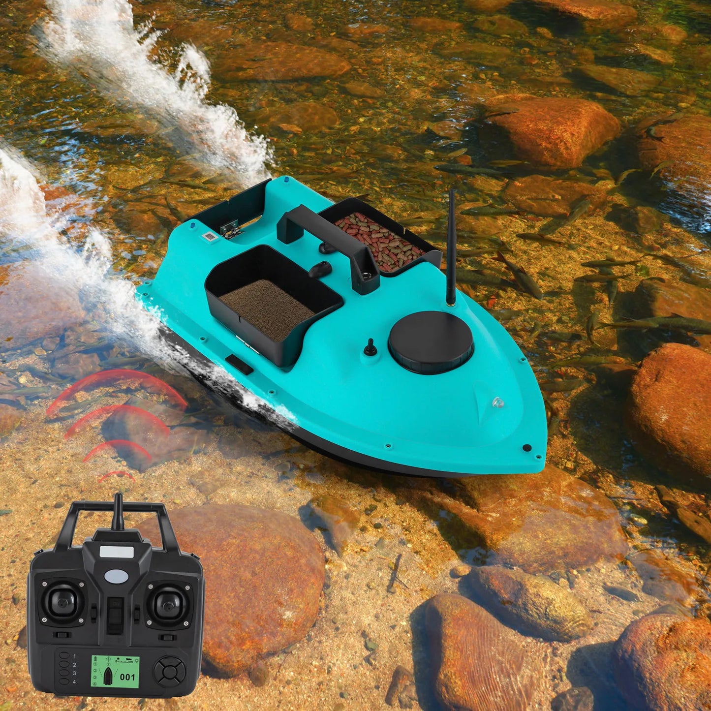 16 Positioning GPS Fishing Bait Boat With 2 Batteries