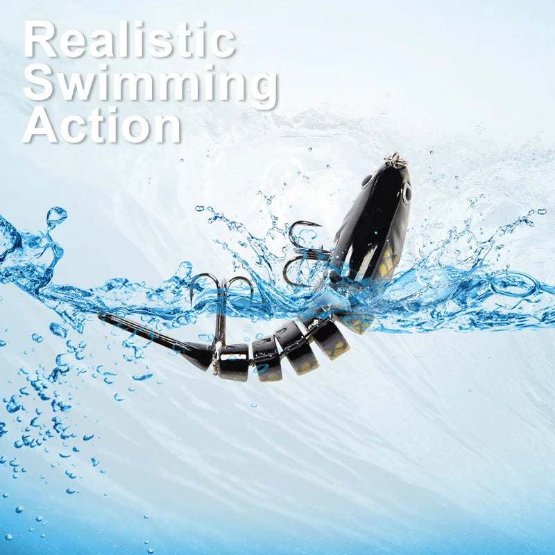 Lifelike 7-Segment Swimbait Lures, 3-Piece Set for Freshwater and Saltwater