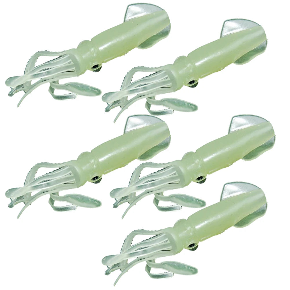 Shunmaii Glow Luminous Soft Squid Skirts Fishing Lures