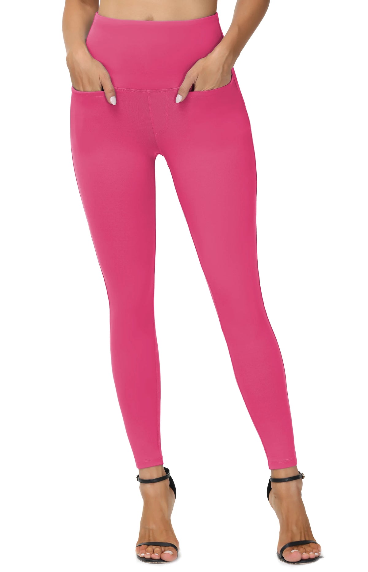 The Gym People Womens High Waisted Yoga Leggings With Pockets