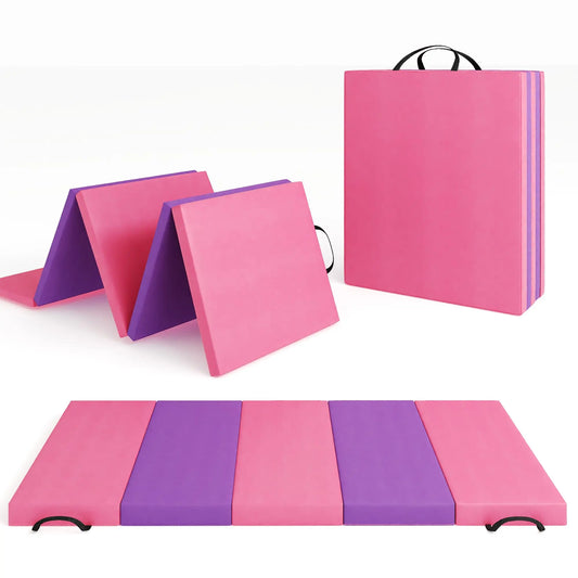 HiMISS Folding Gymnastics Mat For Home Gym Yoga Pilates