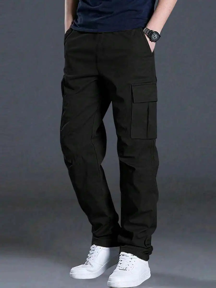 Men's Multi Pocket Casual Cargo Pants Loose Fit Summer