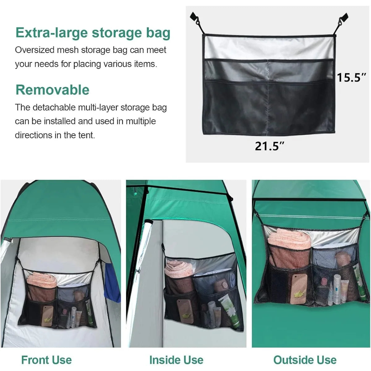 XIUWO Pop Up Privacy Tent Outdoor Camping Privacy Shelter
