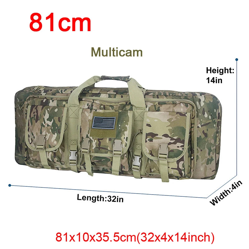 LQARMY Tactical Double Rifle Case MOLLE System