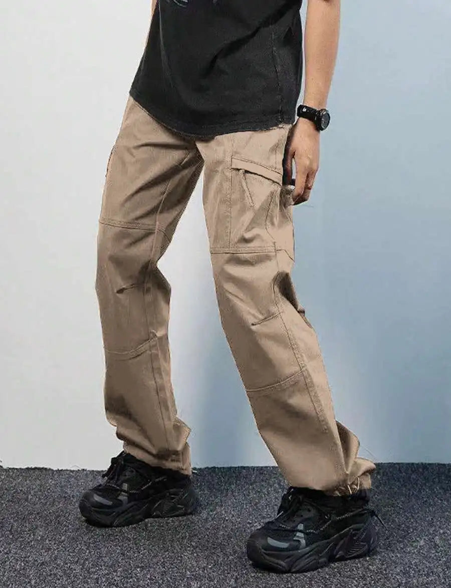 Loose Fit Cargo Trousers For Men With Multi Pocket Outdoor Hiking Climbing Pants