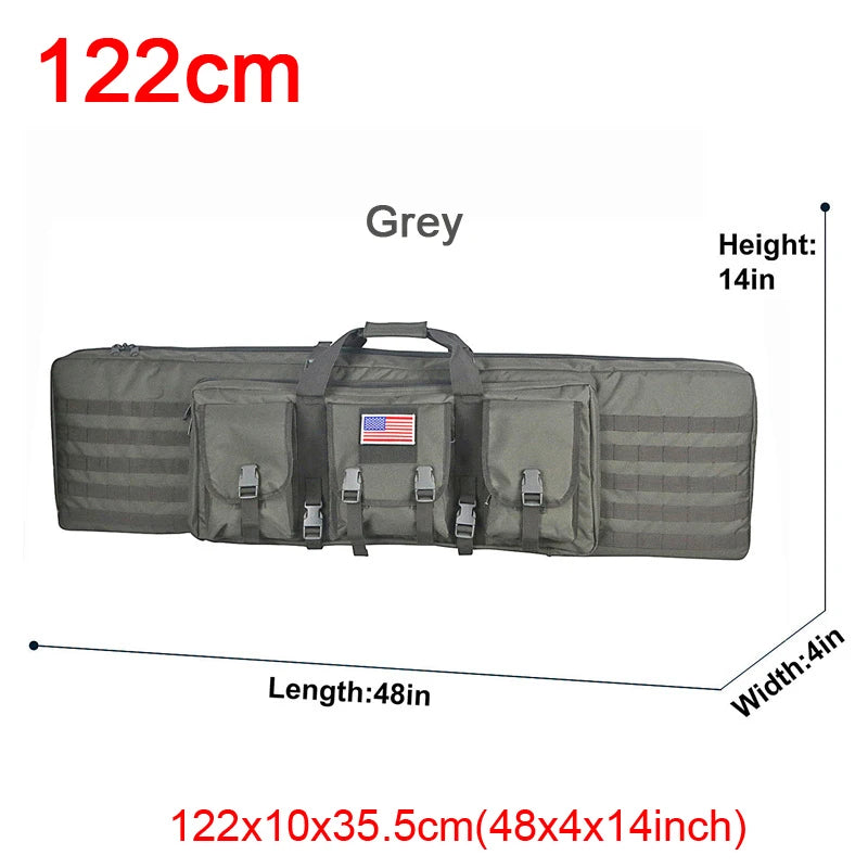LQARMY Tactical Double Rifle Case MOLLE System