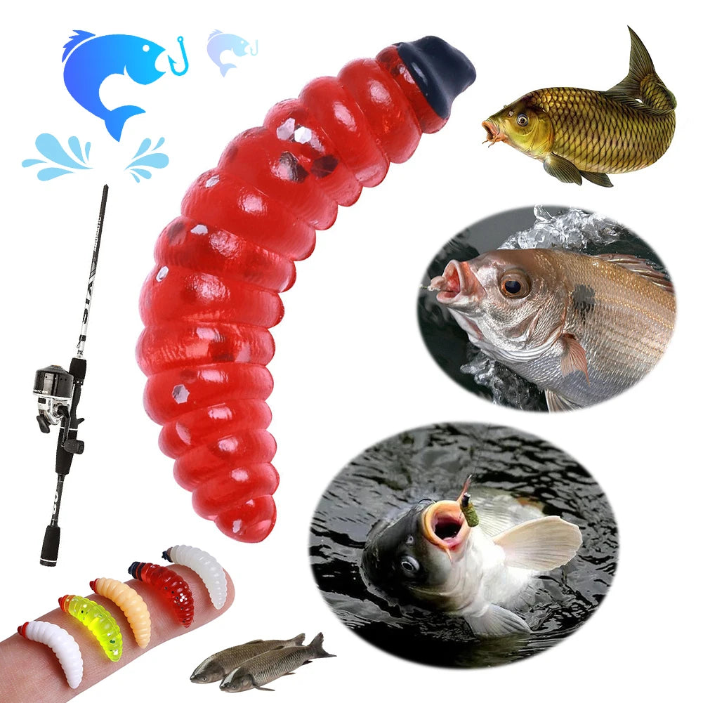 Shunmaii Maggot Grub Soft Fishing Lure