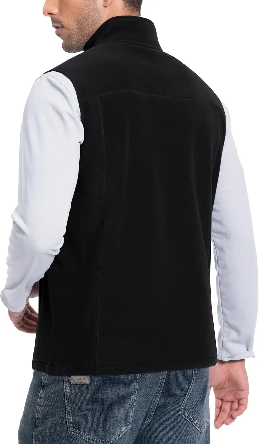 Pioneer Camp Men Lightweight Warm Polar Fleece Vest With Pockets