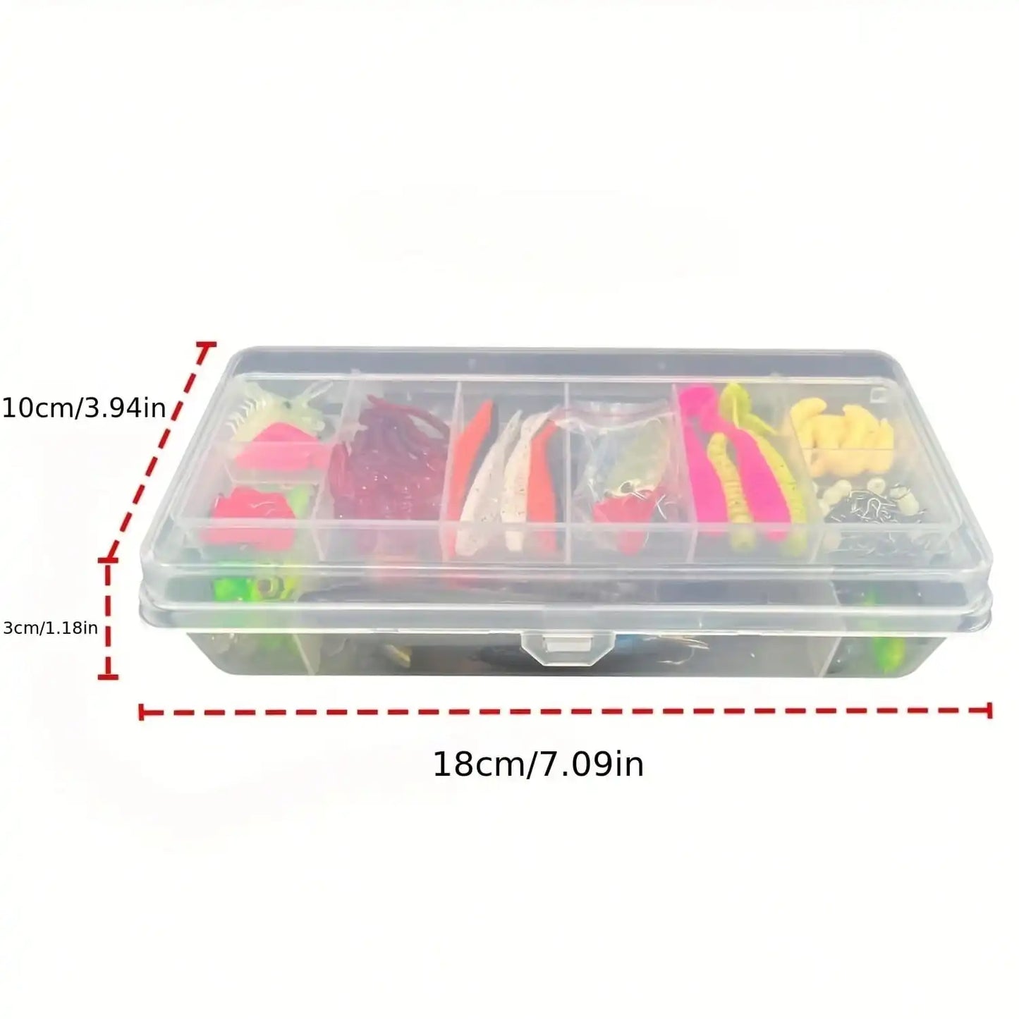 107-Piece Freshwater Lure Set Tackle Kit For Bass Trout Salmon