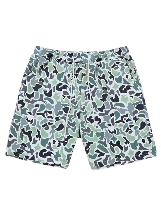 Men's Camo Shorts Lightweight Quick Dry Gym Athletic Mesh Shorts for Men Workout Active Exercise