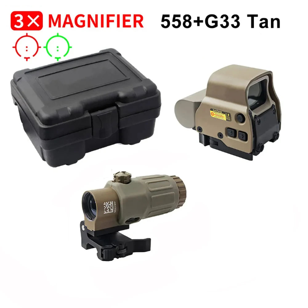 Bestsight 558 Holographic Collimator Sight 68MOA Ring Red Dot