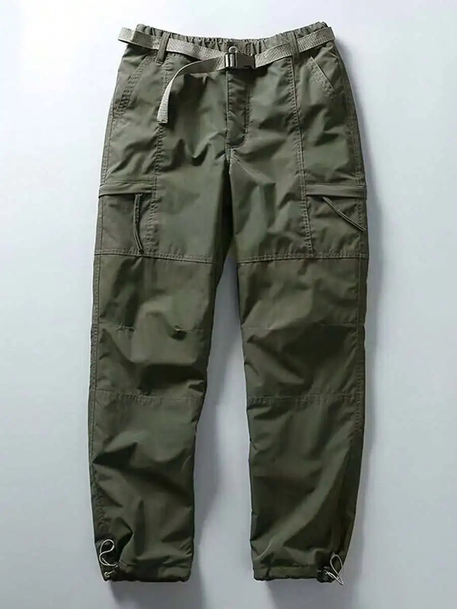 Men's Cargo Pants Multi Pocket Waterproof Ripstop Hiking Trousers