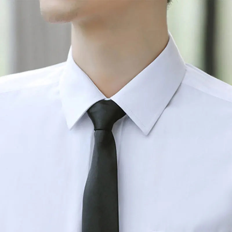 Men's Slim Fit Dress Shirt Long Sleeve Free Ironing Breathable