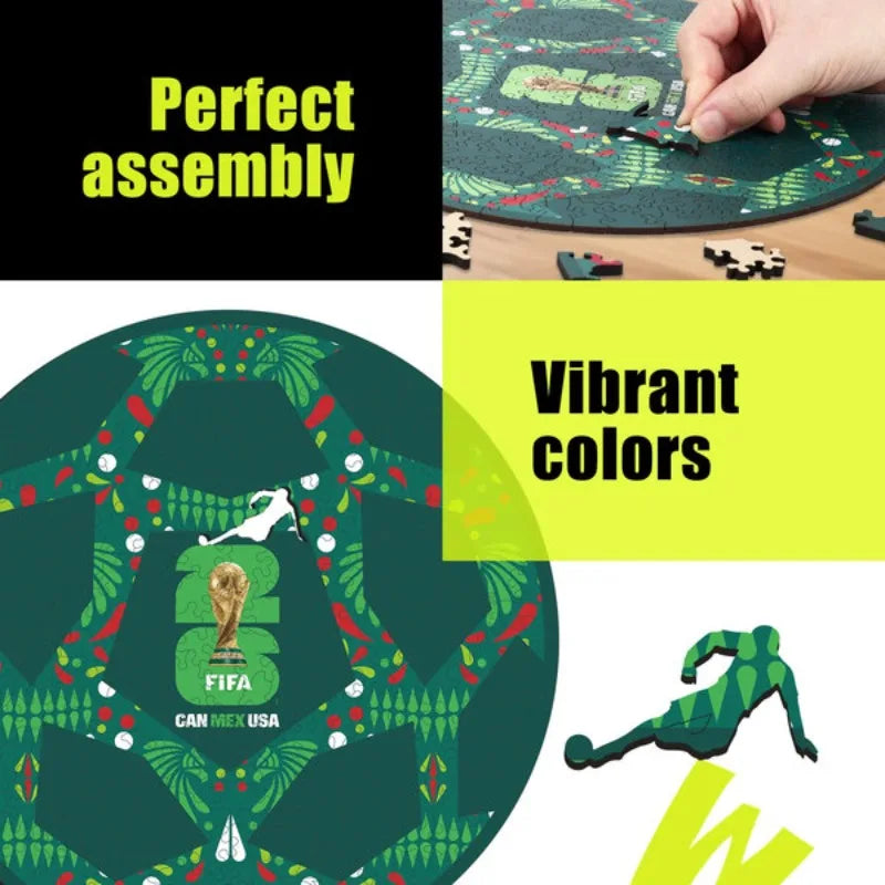 FIFA World Cup Mexico Ball Wooden Puzzle For Adults