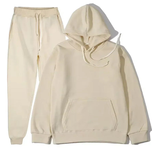 Winter Tracksuit Women Two Piece Set Oversized Hoodie and Pants