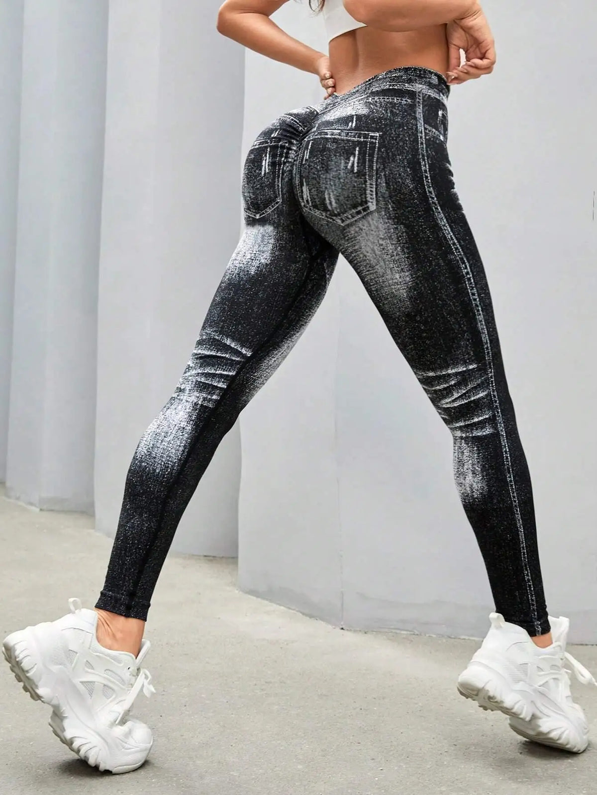 Women Seamless High Waisted Jeggings With Tummy Control