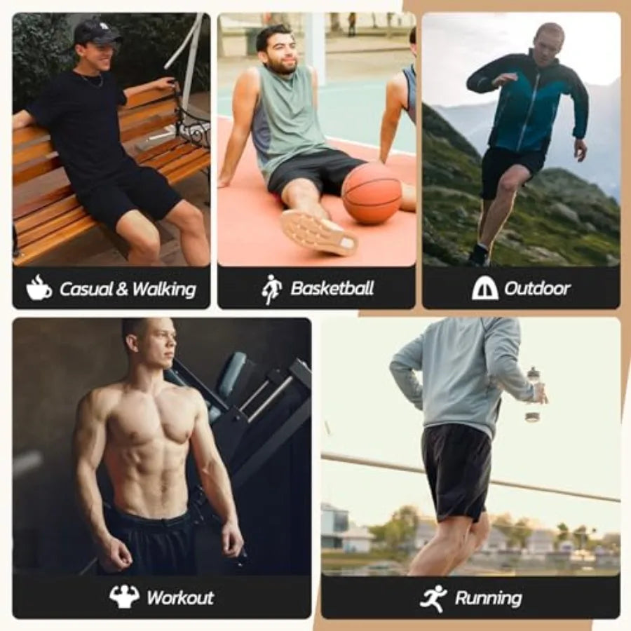 3 Pack Gym Basketball Mens Shorts Quick Dry Athletic With Pockets For Running