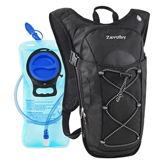 Hydration Backpack With 2L Bladder For Hiking Running Cycling