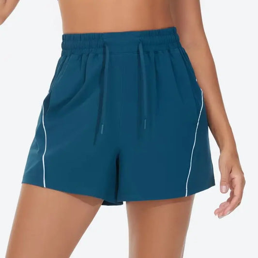 The Gym People Women High Waist Yoga Shorts With Pockets