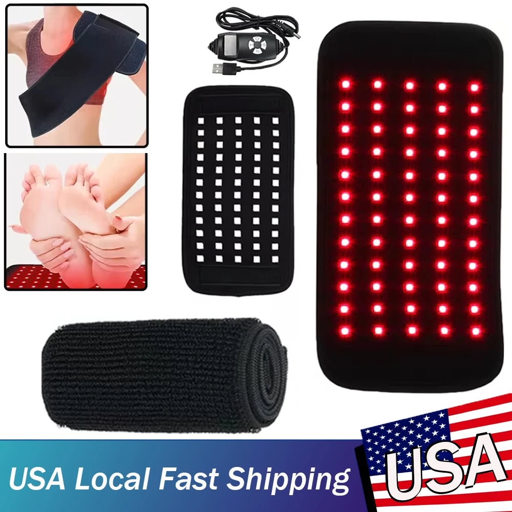 Infrared LED Light Therapy Heat Pad For Face Back Knees Hands Feet