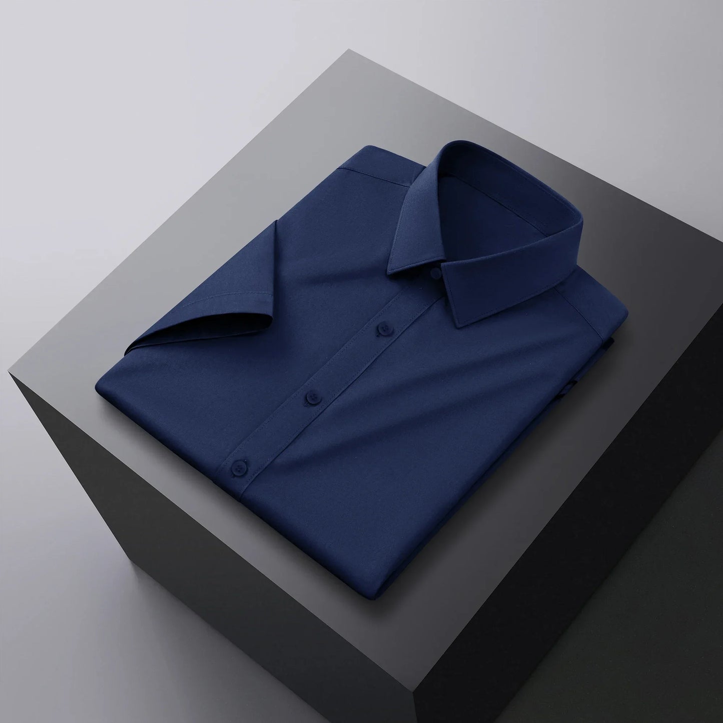 Men's Short Sleeve Business Casual Shirt No Ironing