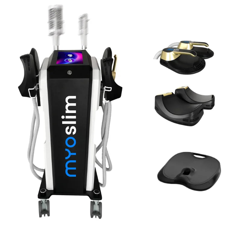 EMS Sculpting Machine, RFnova Roller Massage, 4 Handles, 5000W, Body Shaping, Fat Reduction, Muscle Sculpt, Salon Beauty Equipme