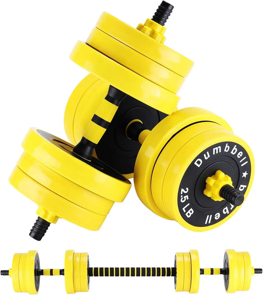 HiMISS 2-In-1 Adjustable Dumbbell Set 44 Lbs For Home Gym