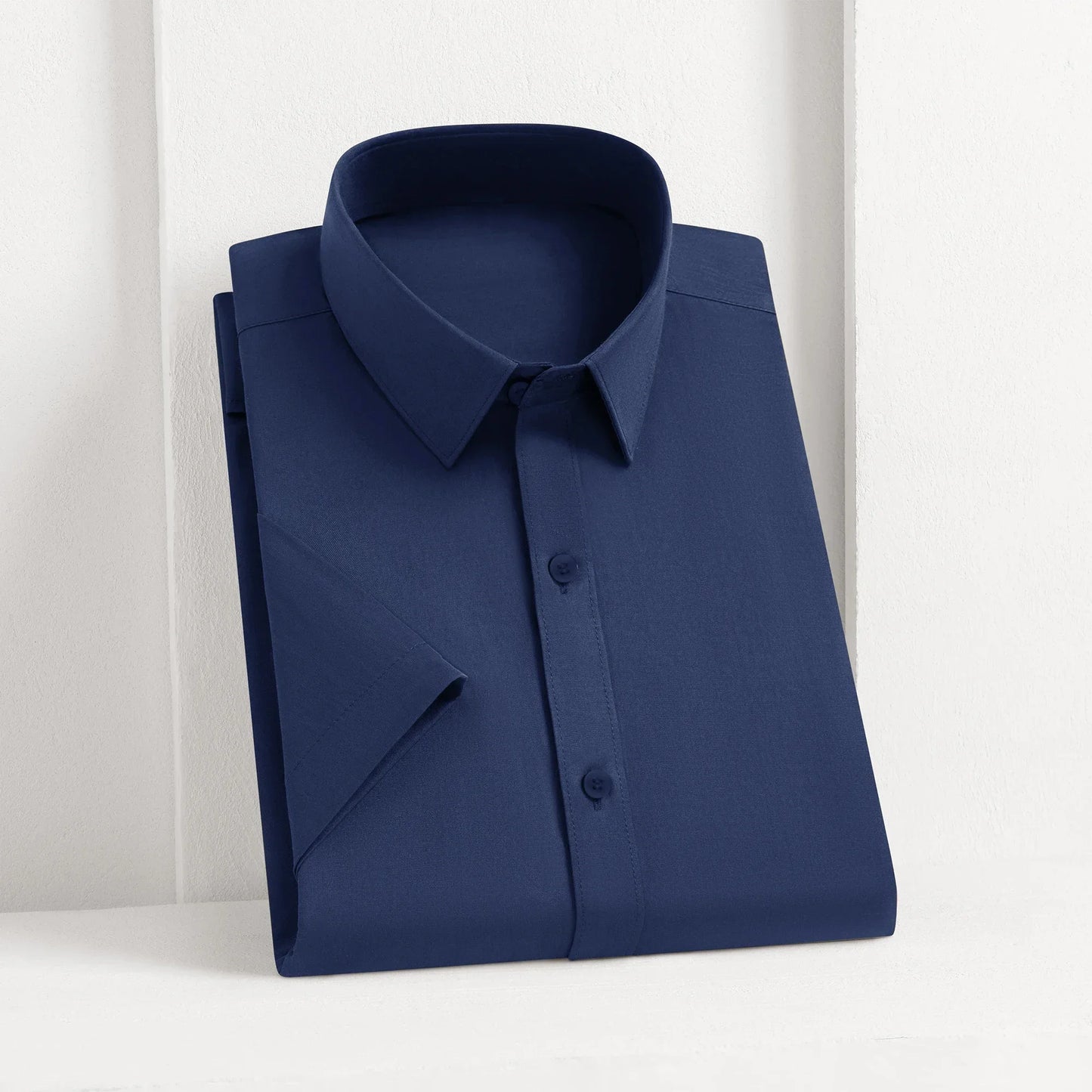 Men's Short Sleeve Business Casual Shirt No Ironing