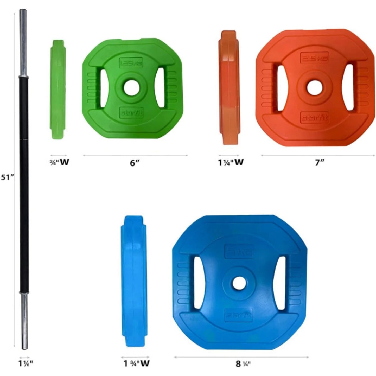 TWISTER.CK Adjustable Barbell Weight Set For Home Gym Strength Training