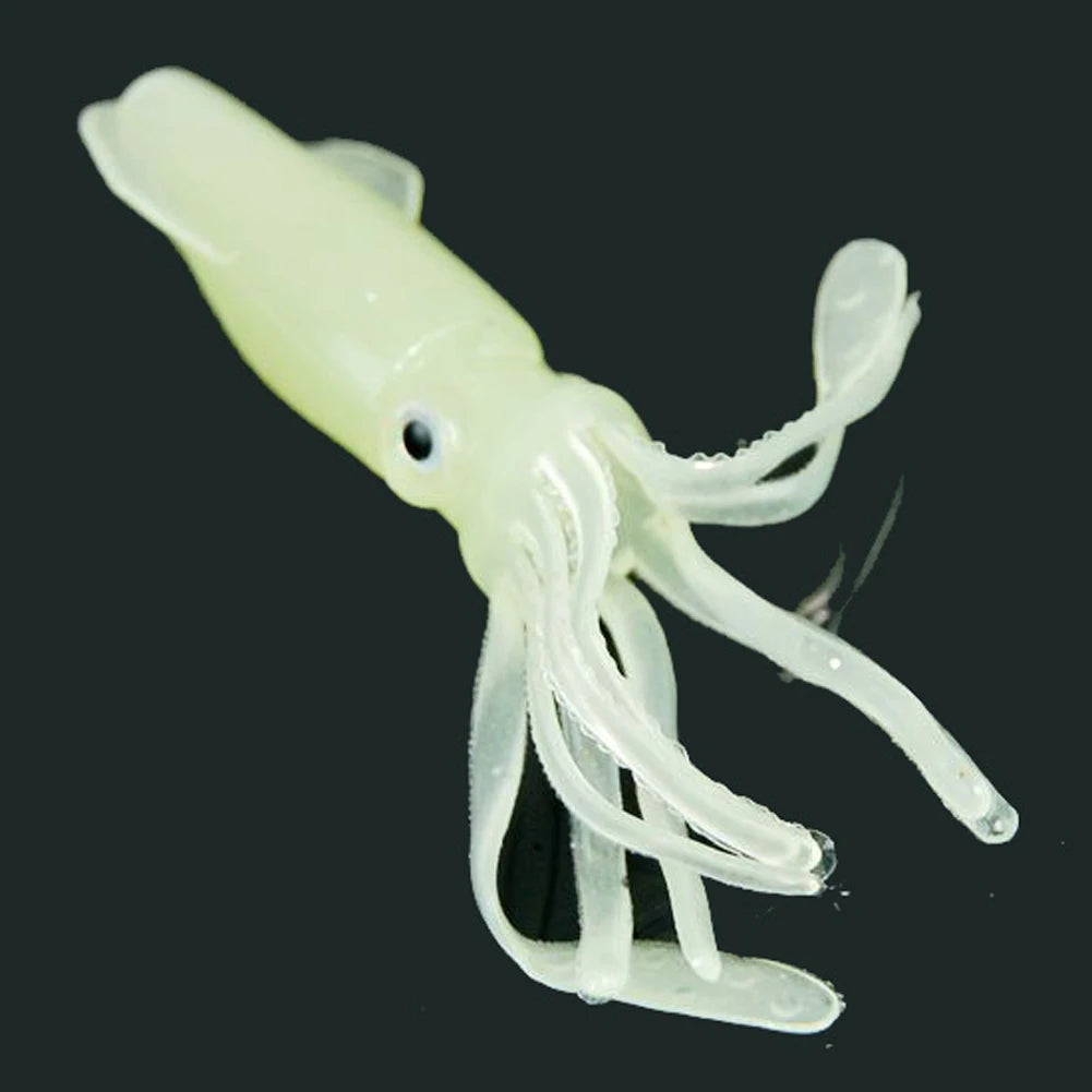 Shunmaii Glow Luminous Soft Squid Skirts Fishing Lures