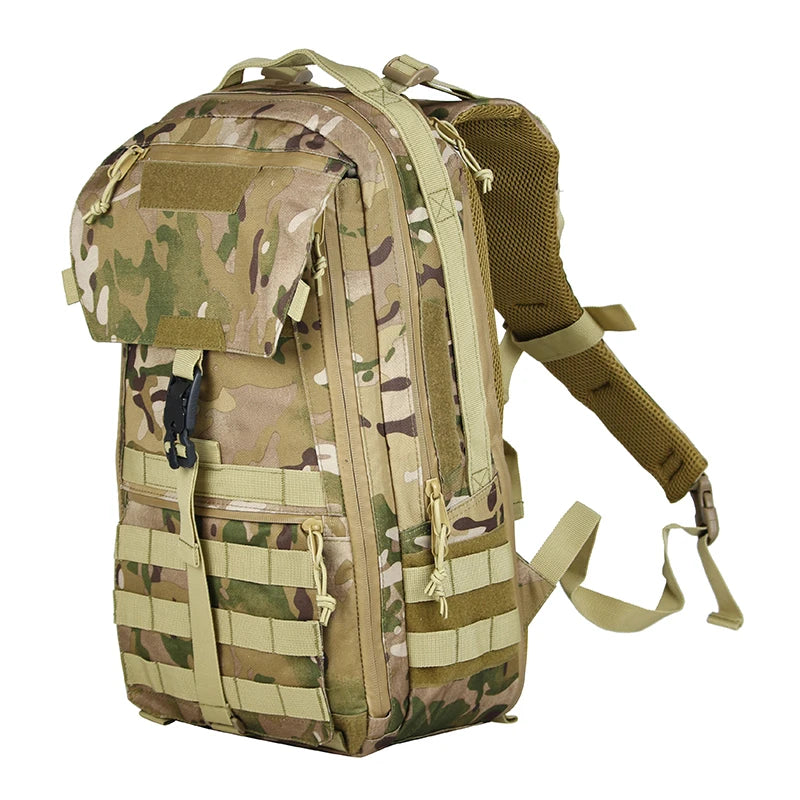 LQARMY Camping Backpack Waterproof Trekking Fishing Hunting Bag Tactical Molle Climbing Rucksack Outdoor Bags